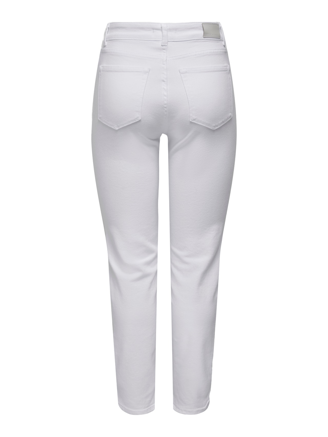 ONLY ONLEMILY Taille haute Straight Fit Jeans -White - 15292435