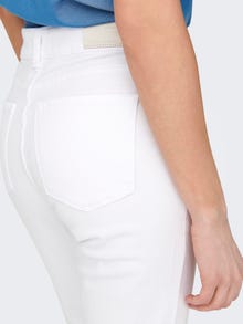 ONLY ONLEMILY Taille haute Straight Fit Jeans -White - 15292435