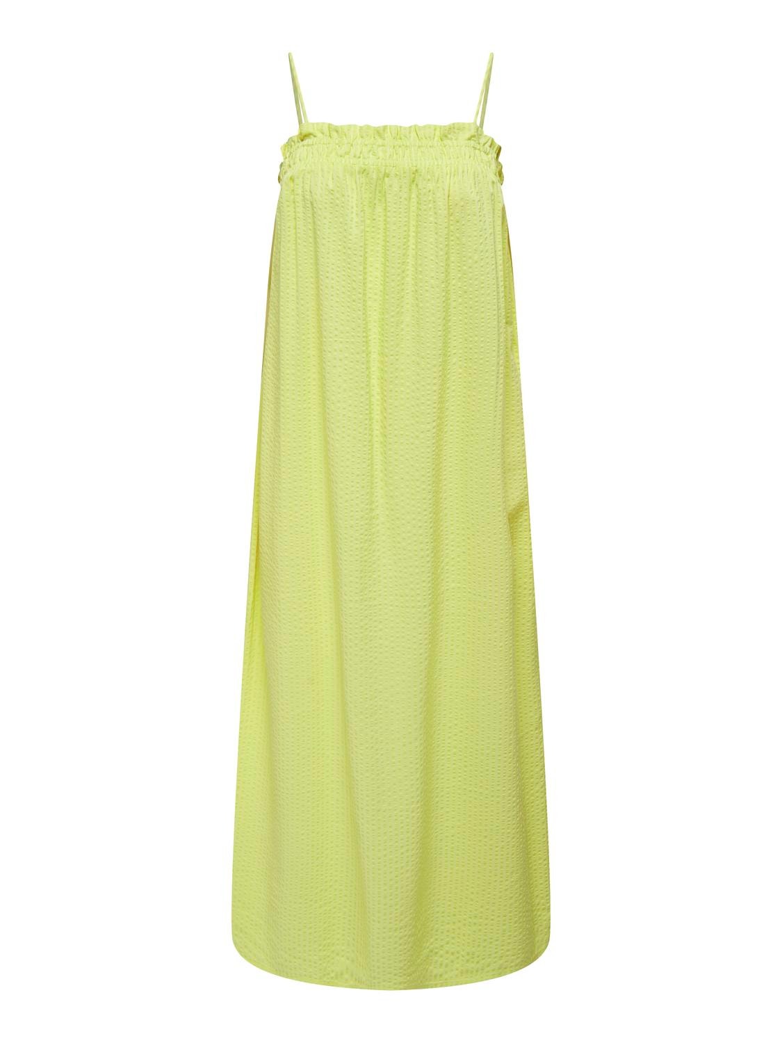 ONLY Regular fit U-Hals Lange jurk -Sunny Lime - 15292503