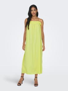 ONLY Regular fit U-Hals Lange jurk -Sunny Lime - 15292503