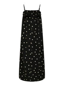 ONLY Normal geschnitten U-Ausschnitt Langes Kleid -Black - 15292503