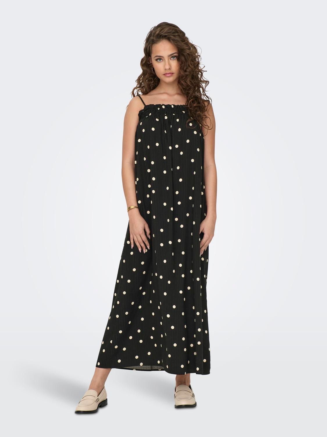 ONLY Maxi Dress With Smock Detail -Black - 15292503