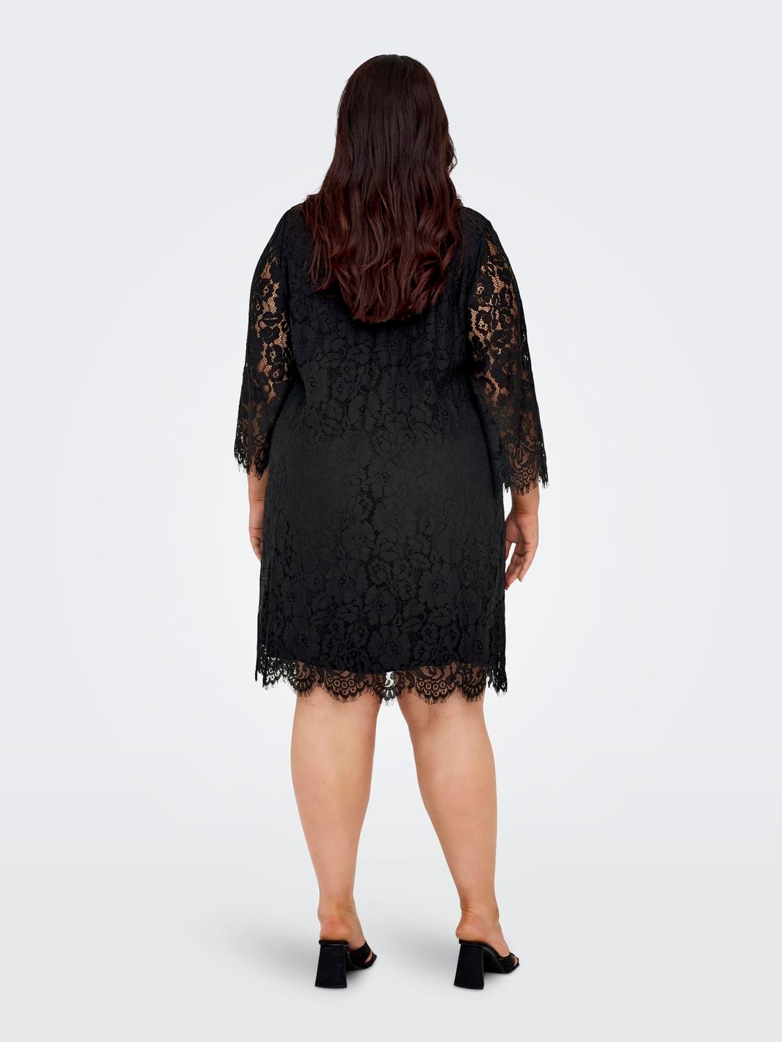 Curvy sales lace dress