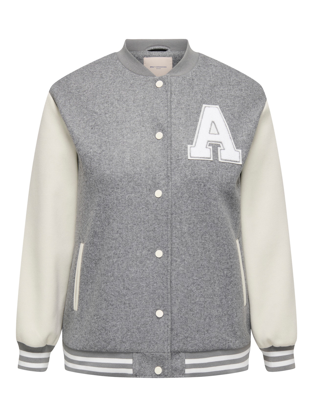 ONLY Bombers anti-froid Col rond -Medium Grey Melange - 15292564
