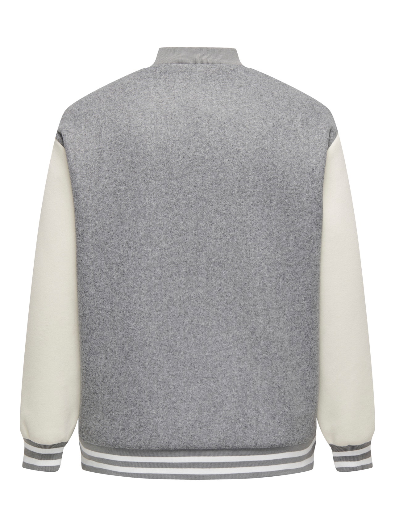 ONLY Bombers anti-froid Col rond -Medium Grey Melange - 15292564