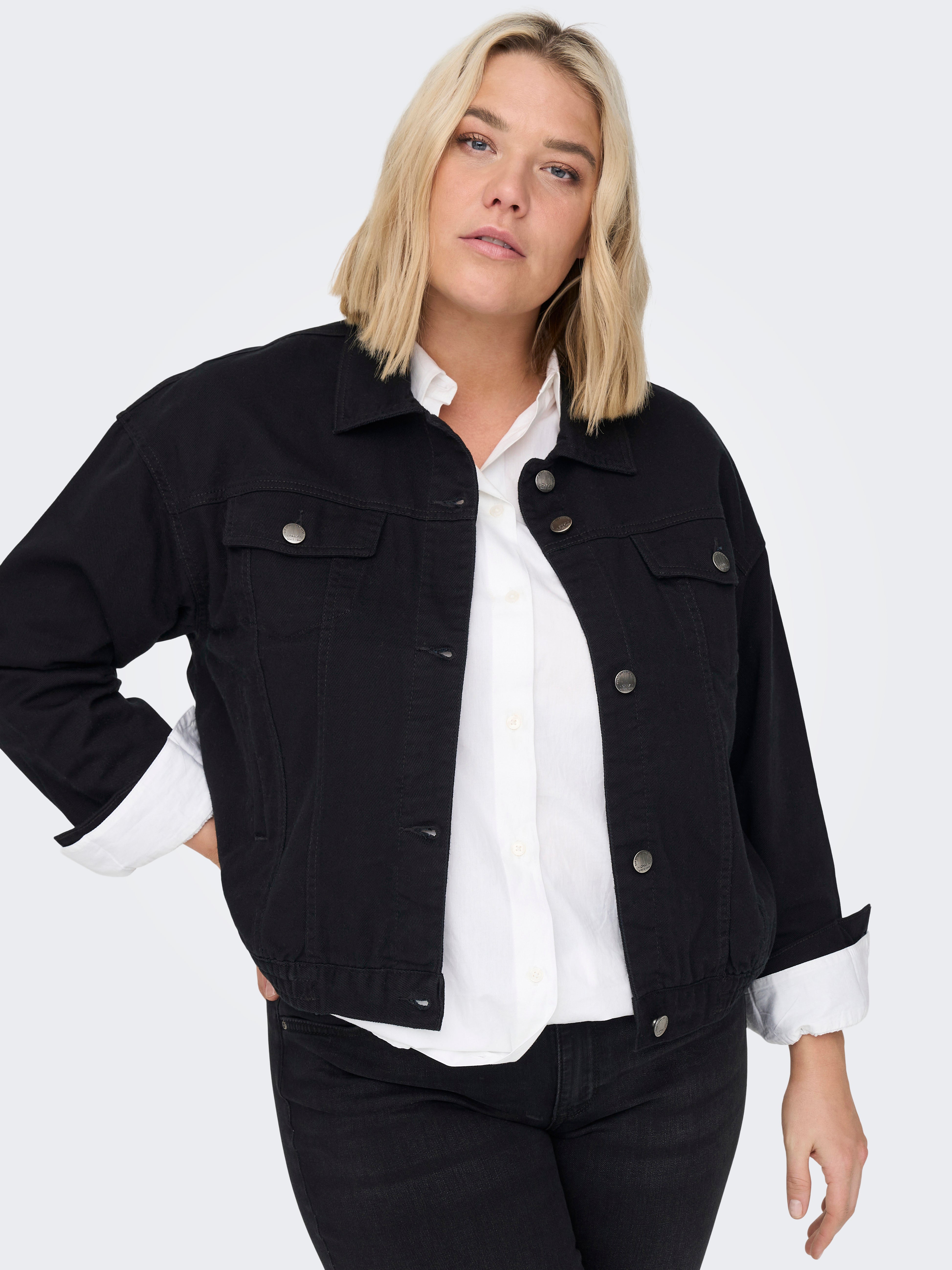 Black canvas jacket women's sale