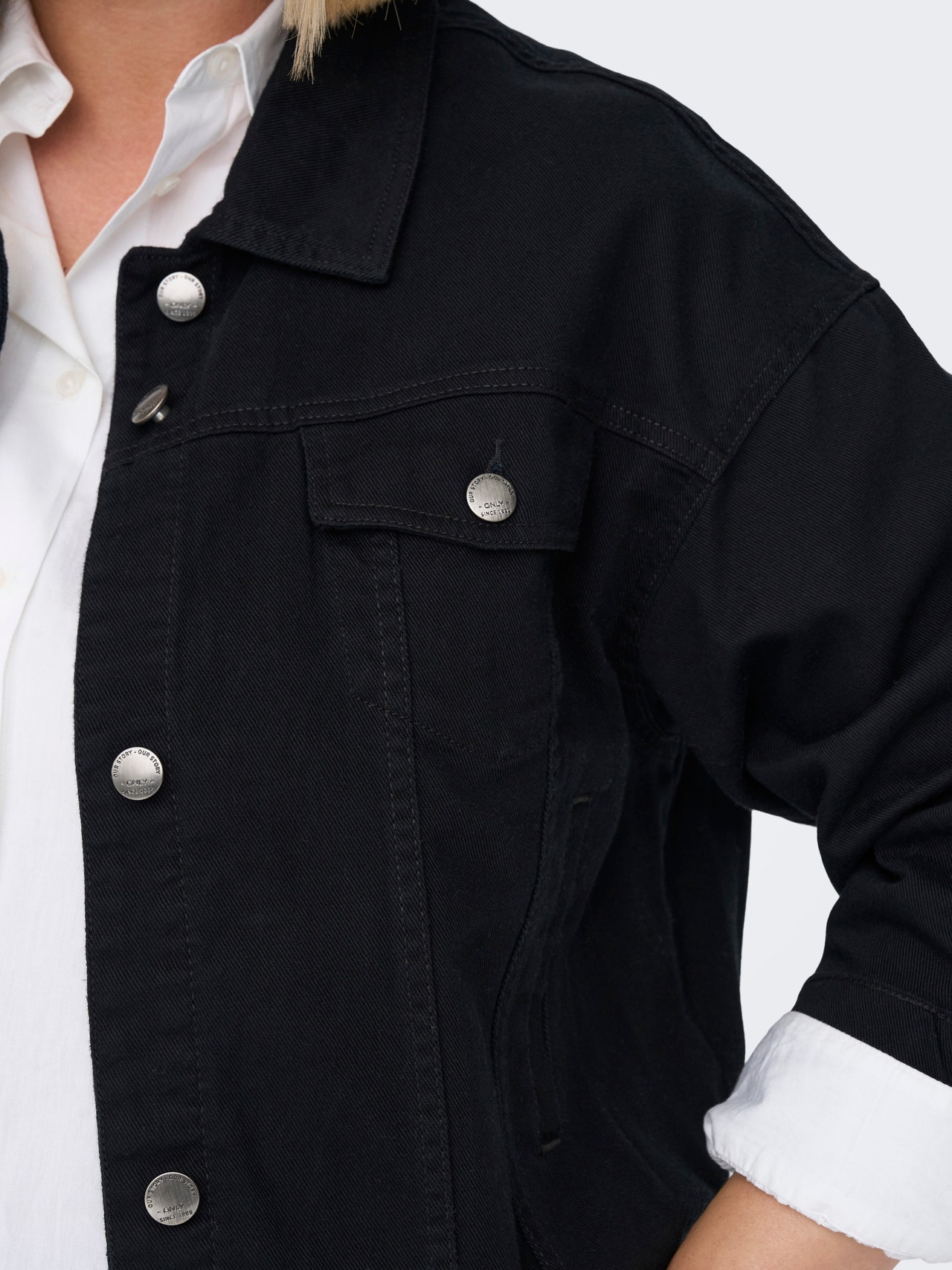 ONLY Spread collar Jacket -Black - 15292569