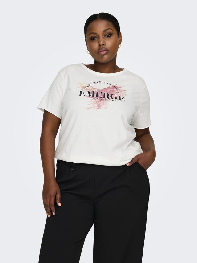 ONLY Curvy o-neck t-shirt - 15292571