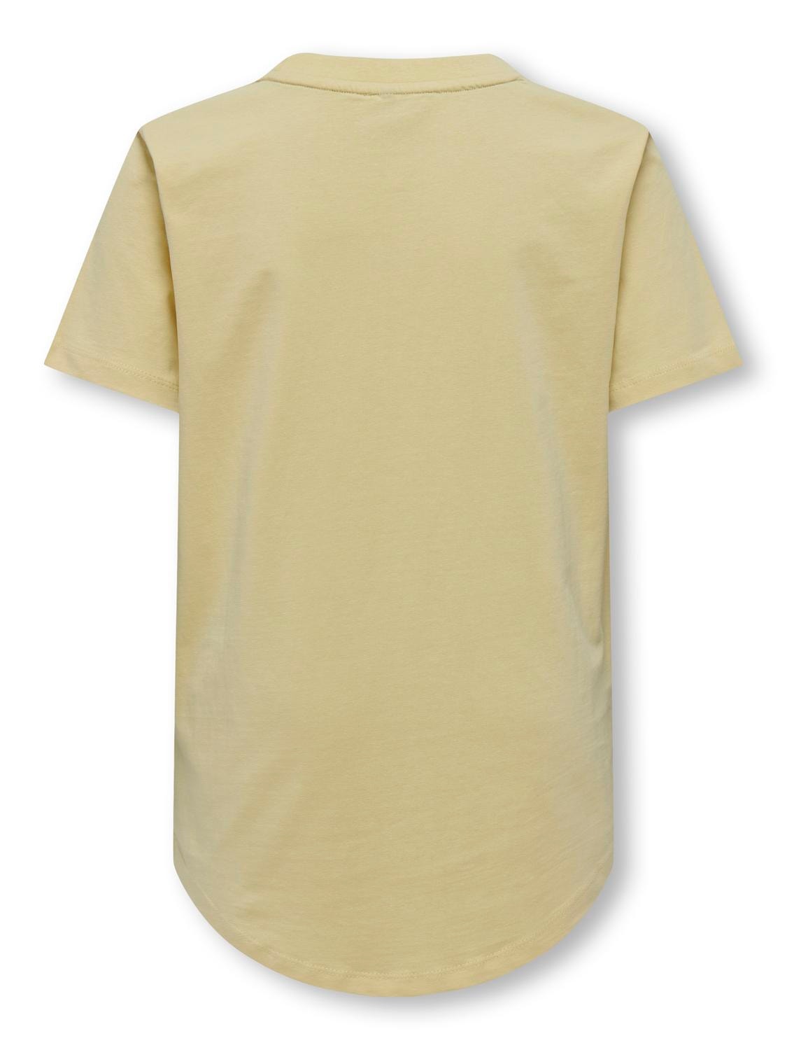 ONLY Regular Fit O-hals T-skjorte -Straw - 15292648
