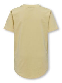 ONLY T-shirts Regular Fit Col rond -Straw - 15292648