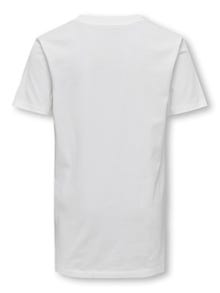 ONLY o-hals t-shirt med print -Cloud Dancer - 15292650