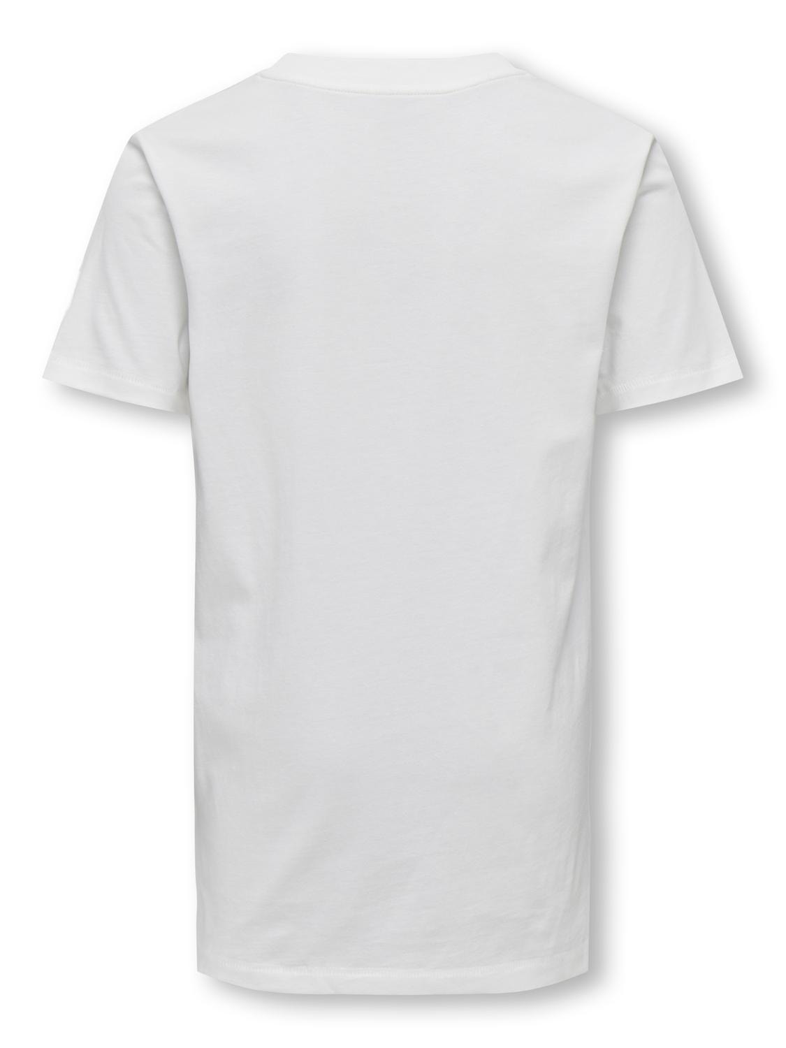 ONLY T-shirts Regular Fit Col rond -Cloud Dancer - 15292650