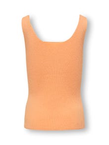 ONLY Normal geschnitten Rundhals T-Shirt -Orange Chiffon - 15292661