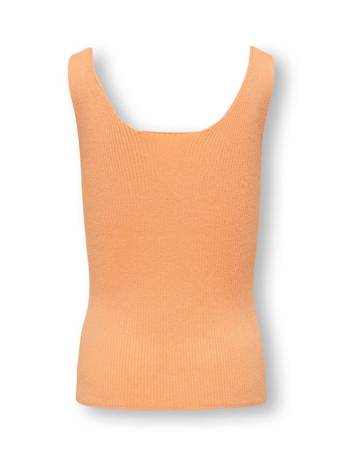 ONLY Normal passform O-ringning T-shirt -Orange Chiffon - 15292661