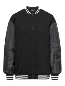 ONLY Bombers anti-froid Col rond Poignets côtelés -Black - 15292678