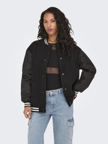 ONLY Bombers anti-froid Col rond Poignets côtelés -Black - 15292678