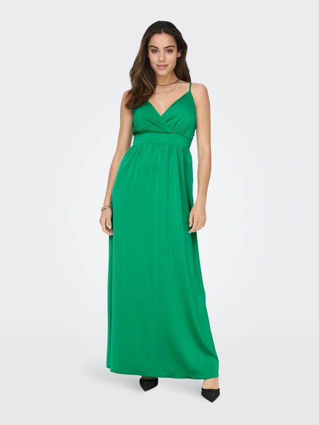 ONLY Regular Fit V-hals Lang kjole - 15292679