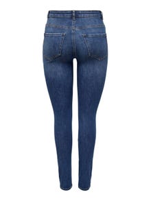 ONLY Skinny Fit High waist Jeans -Medium Blue Denim - 15292693