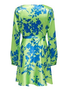 ONLY Regular fit V-Hals Korte jurk -Summer Green - 15292716