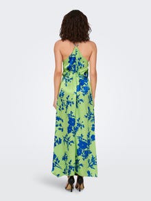 ONLY Regular Fit V-hals Lang kjole -Summer Green - 15292718