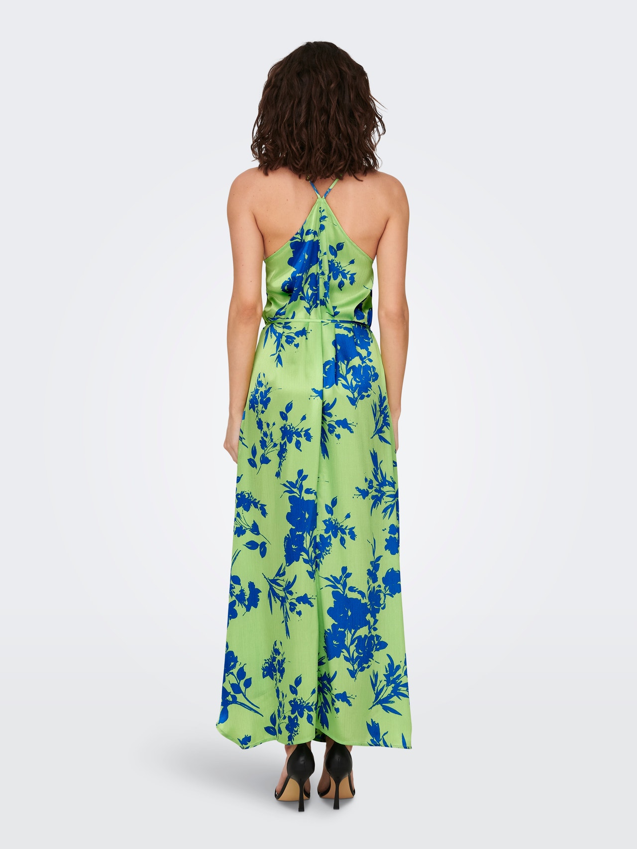 ONLY Regular Fit V-hals Lang kjole -Summer Green - 15292718
