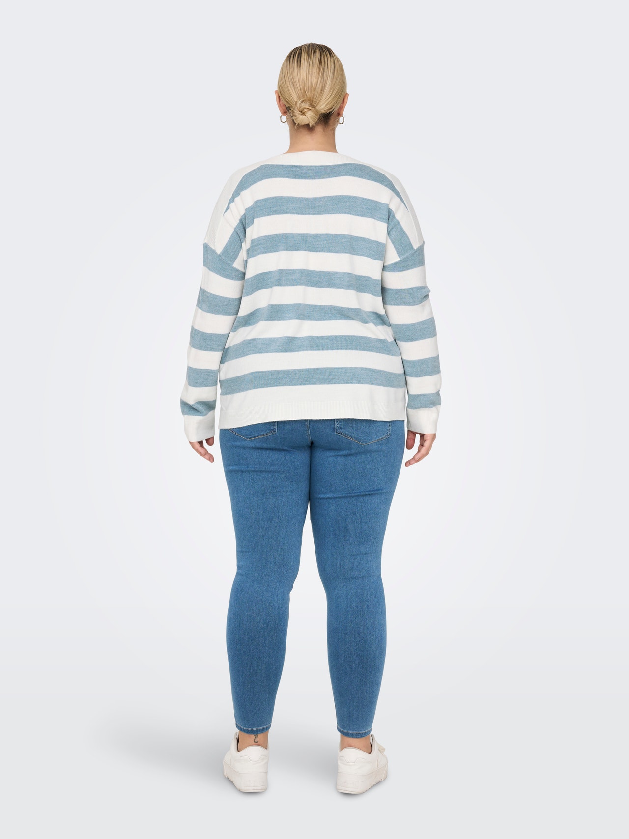 ONLY Curvy knitted pullover -Blue Blizzard - 15292796
