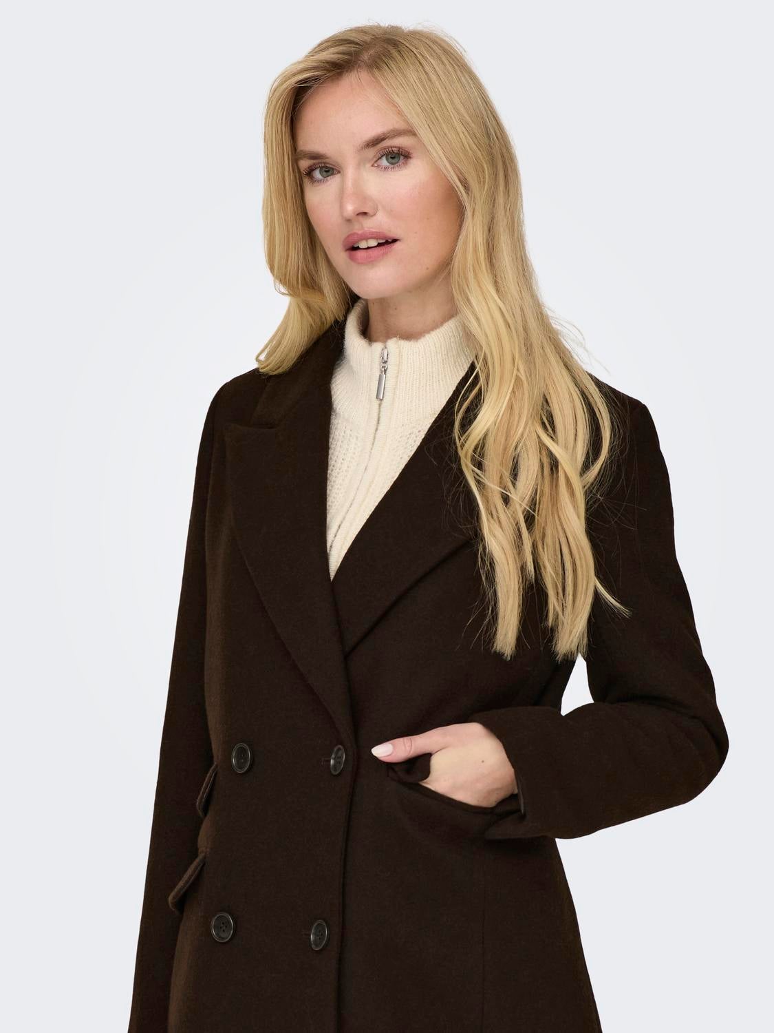 Classic wool hot sale coat womens