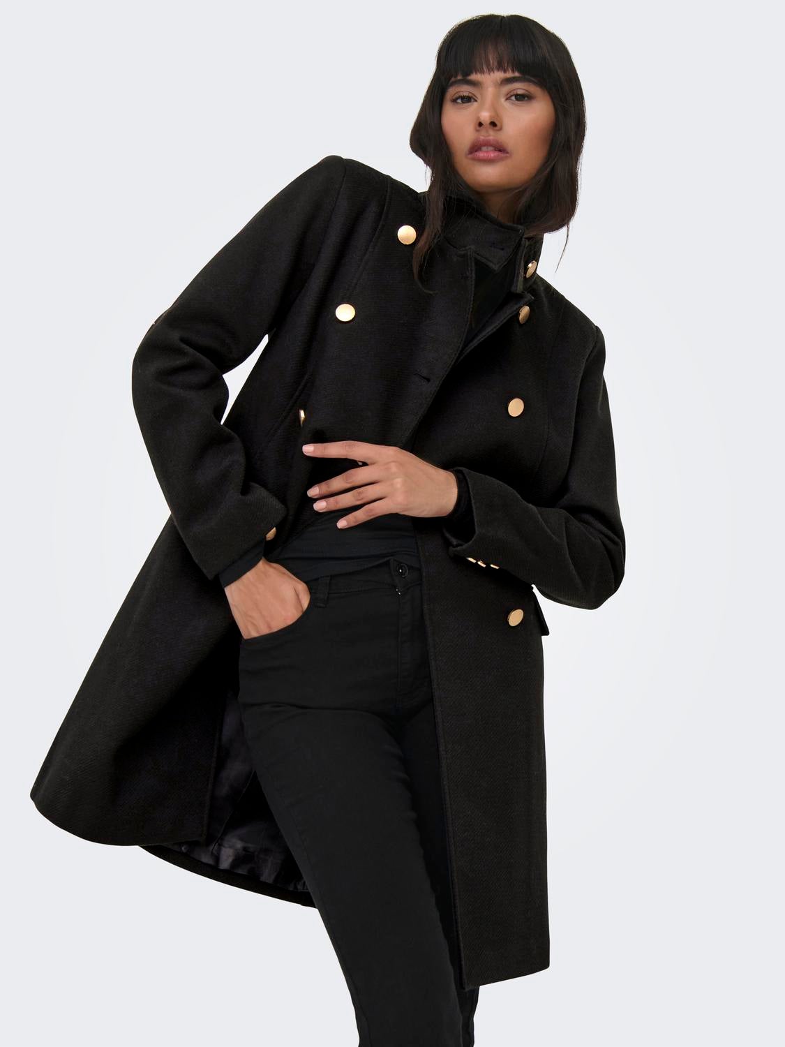 Collared coat hot sale