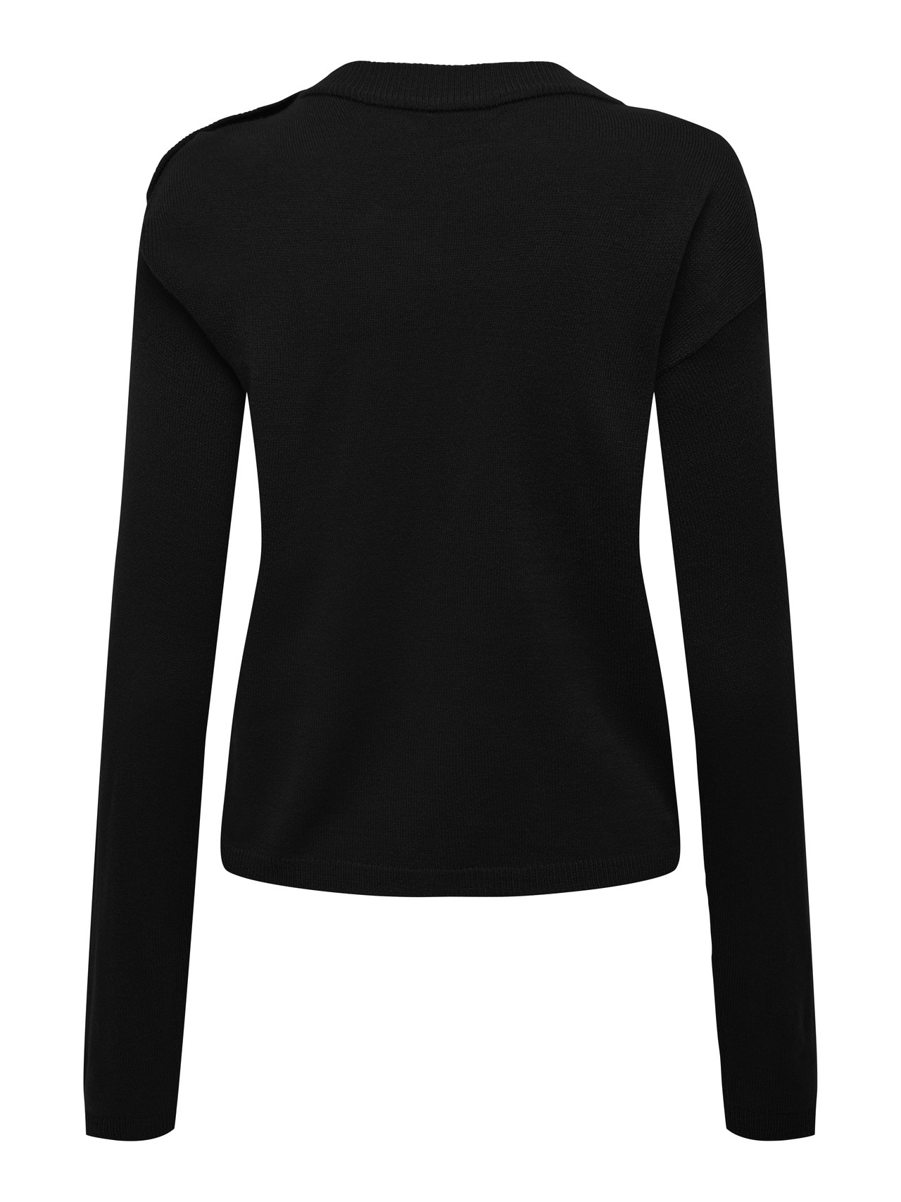 ONLY Pull-overs Col rond Épaules tombantes -Black - 15292872