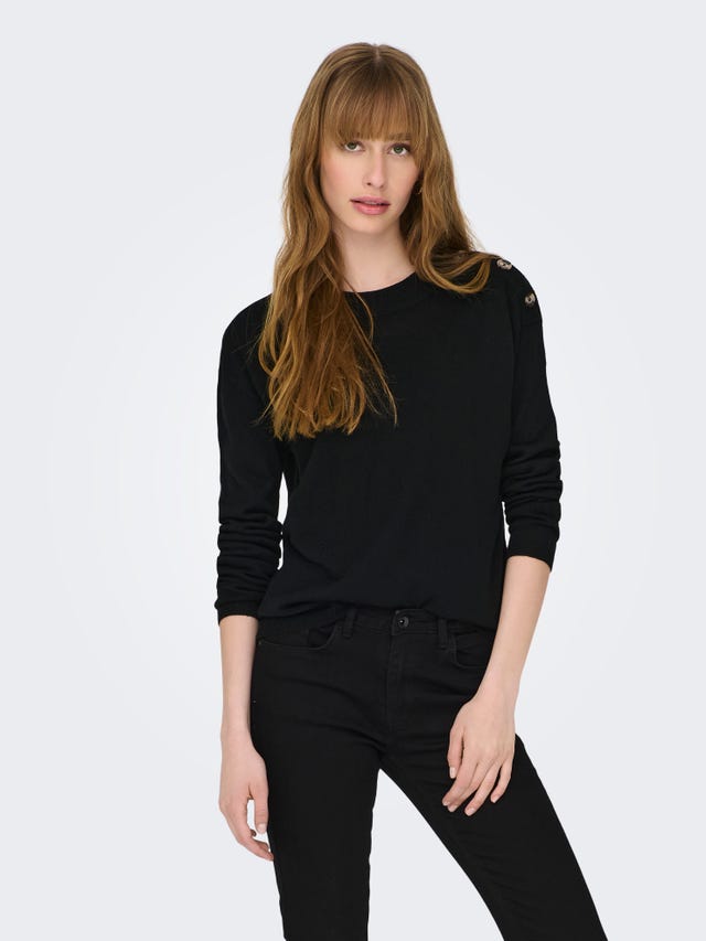ONLY O-Neck Dropped shoulders Pullover - 15292872