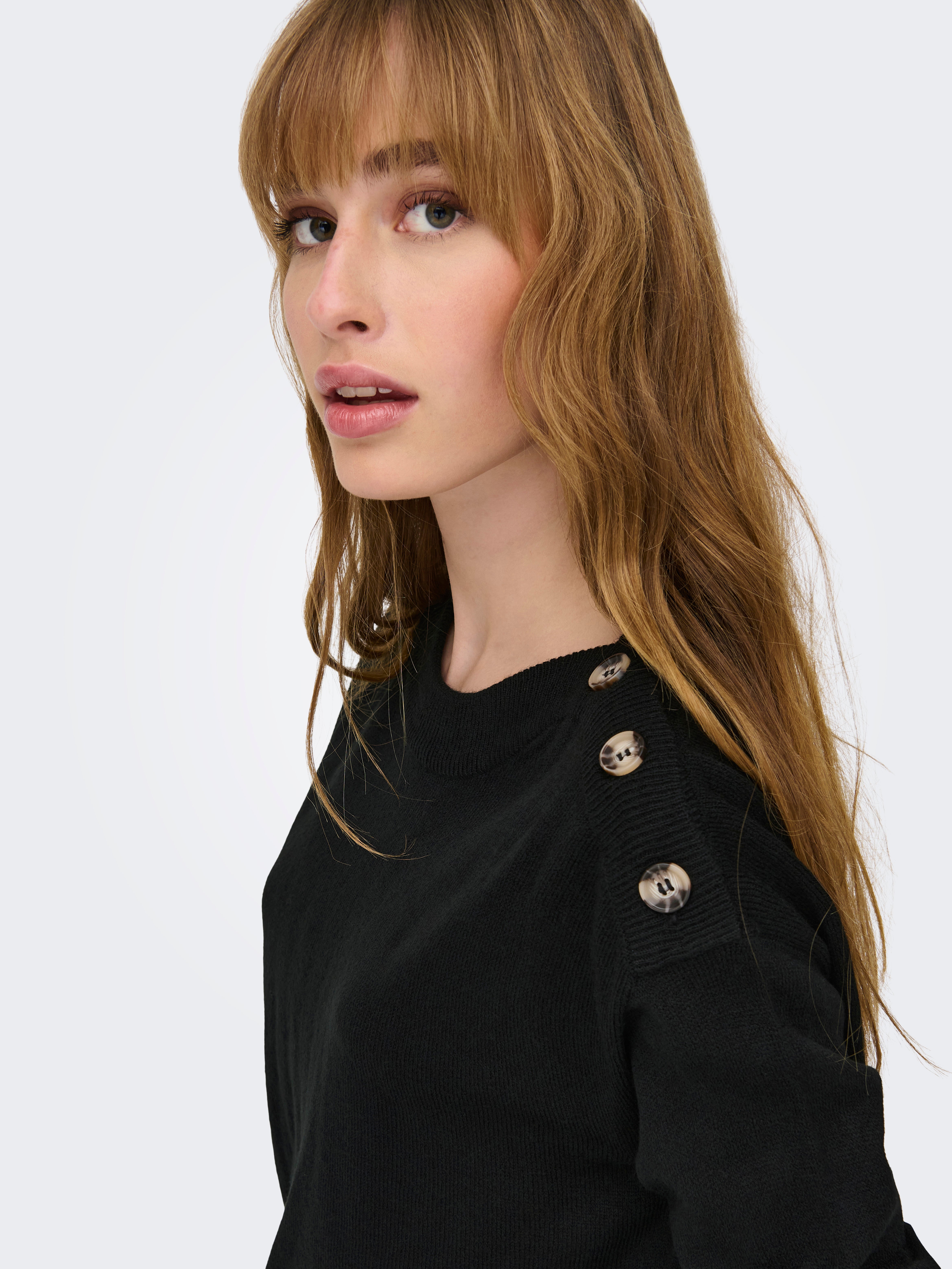 Pull-overs Col rond Épaules tombantes | Noir | ONLY®