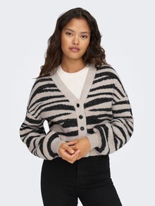 ONLY V-hals cardigan -Cement - 15292883