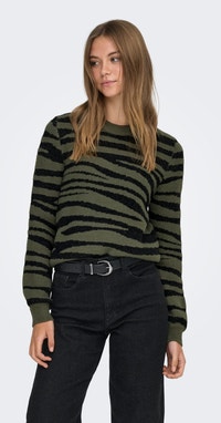 Pull Col Roulé Vert Femme JDY - Taille EU 36 (coupe Ample) - Style Décontracté Parfait