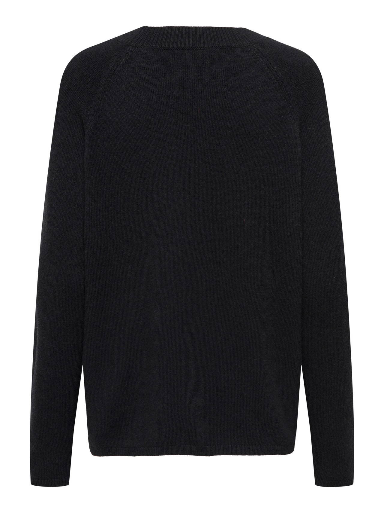 ONLY Knit Fit Round Neck Pullover -Black - 15292897