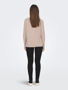 ONLY Knit Fit O-ringning Pullover -Beige - 15292897