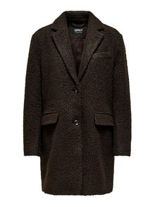 ONLY Spread collar Coat -Mole - 15292910
