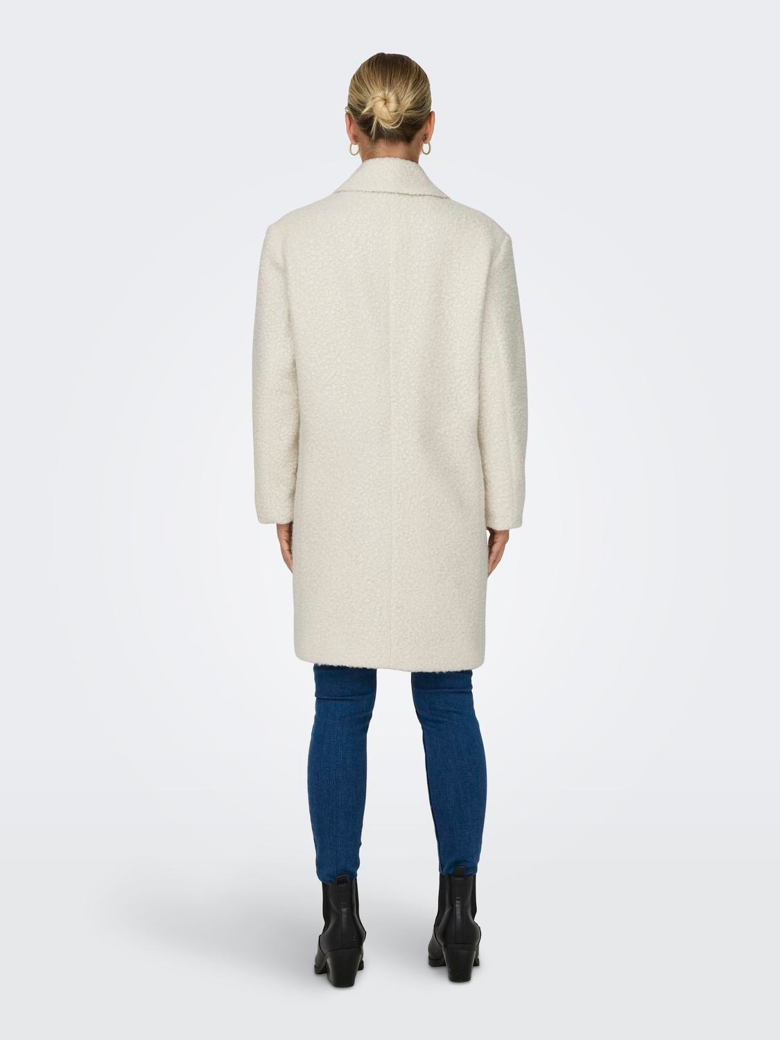 ONLY Sherpa coat -Whisper White - 15292910