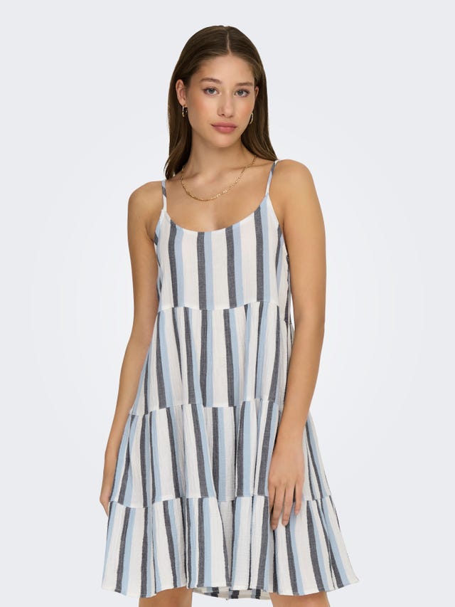 ONLY Normal geschnitten V-Ausschnitt Langes Kleid - 15292927