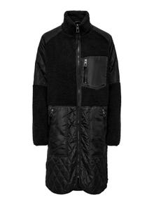 ONLY High neck Coat -Black - 15292944