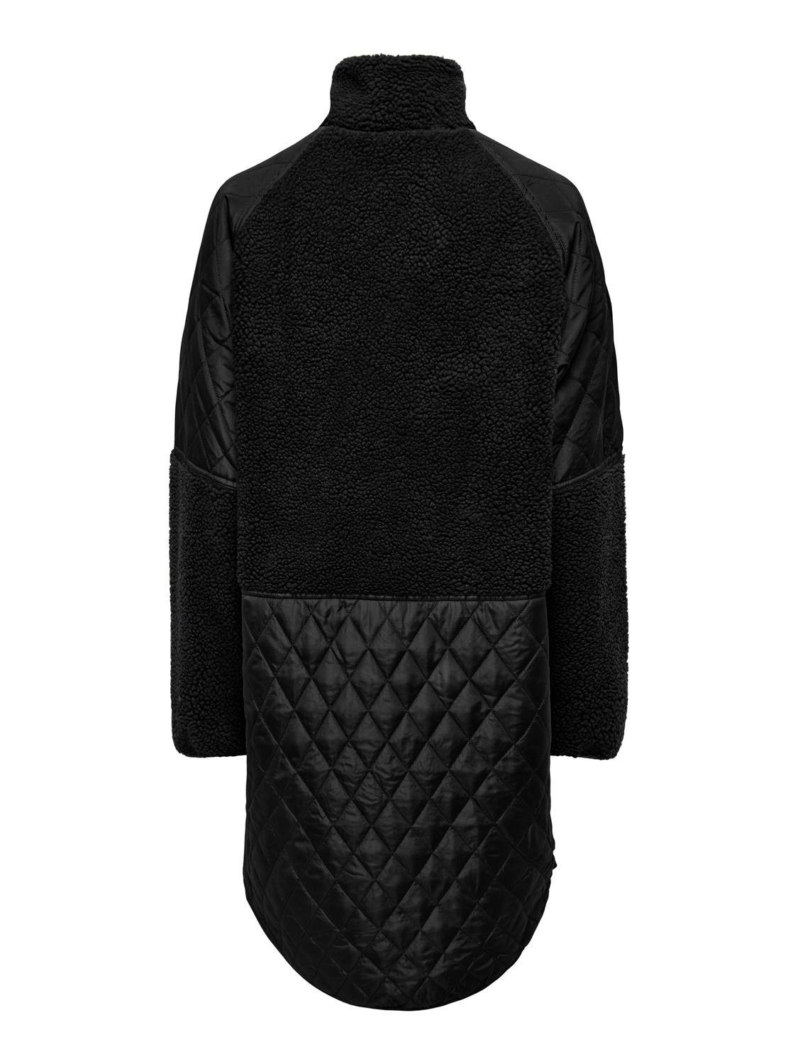 High neck Coat | Black | ONLY®