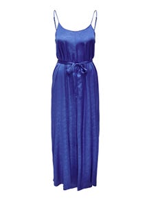 ONLY Relaxed Fit U-Neck Long dress -Dazzling Blue - 15292988