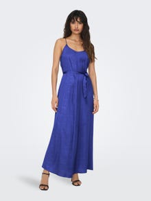 ONLY Relaxed fit U-Hals Lange jurk -Dazzling Blue - 15292988