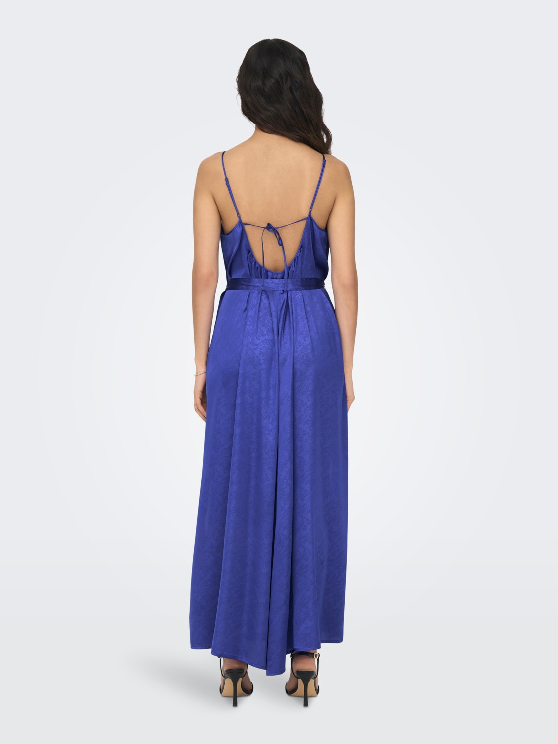 ONLY Locker geschnitten U-Ausschnitt Langes Kleid -Dazzling Blue - 15292988