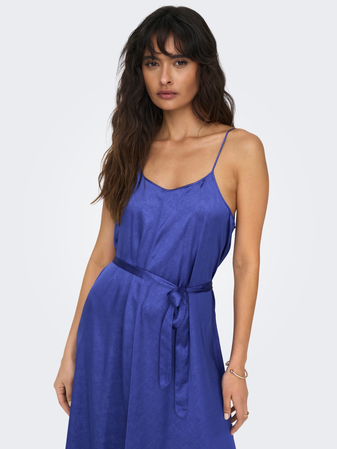 ONLY Maxi u-neck dress -Dazzling Blue - 15292988