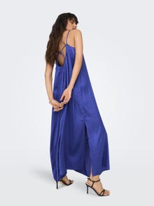 ONLY Relaxed Fit U-hals Lang kjole -Dazzling Blue - 15292988