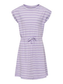ONLY Regular Fit Round Neck Short dress -Purple Rose - 15292994