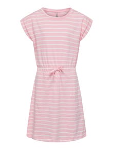 ONLY Vestido corto Corte regular Cuello redondo -Tickled Pink - 15292994