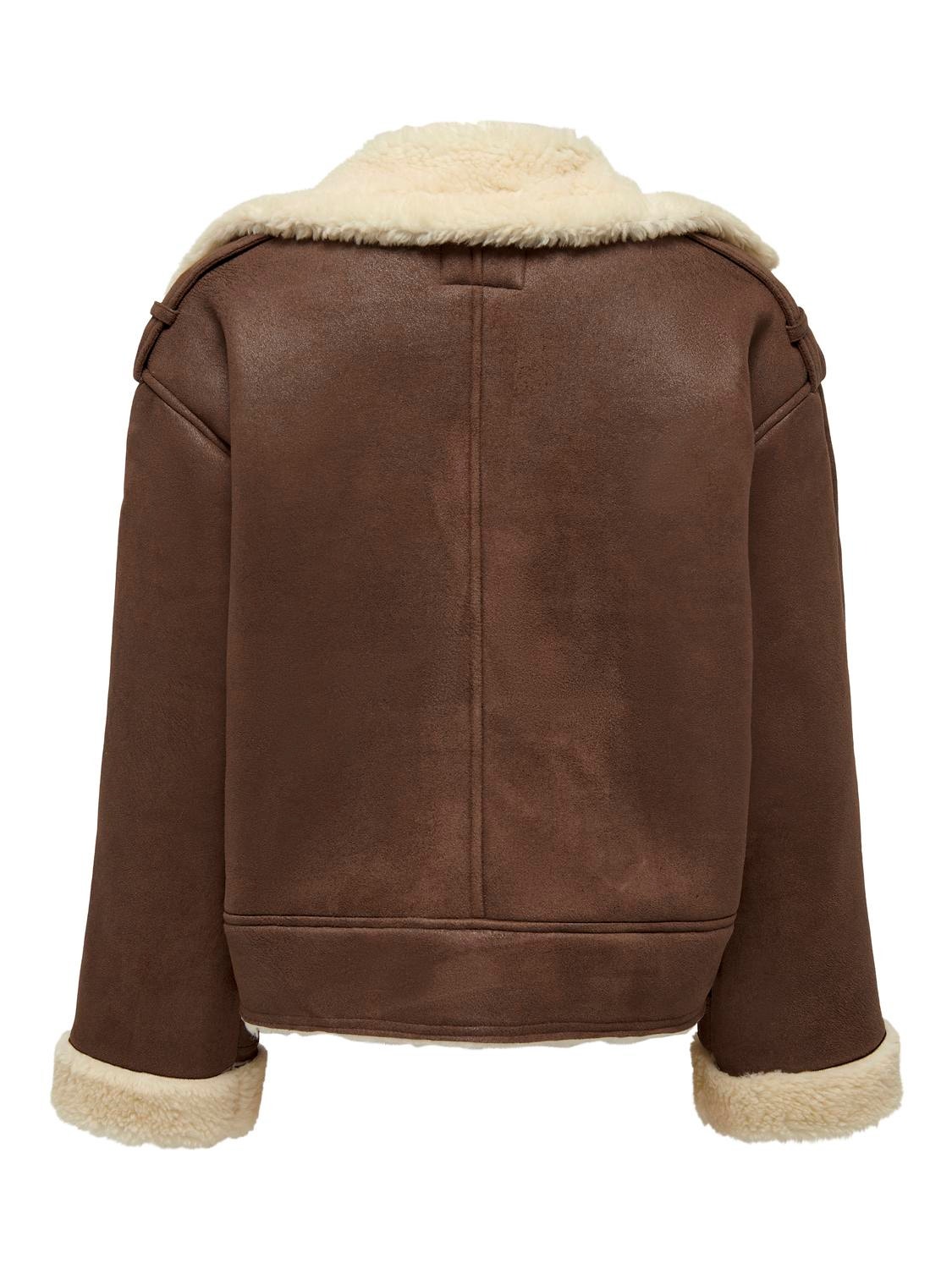 ONLY Aviator Bonded Jacket -Toasted Coconut - 15293012