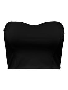ONLY Cropped Bandeau Top -Black - 15293182