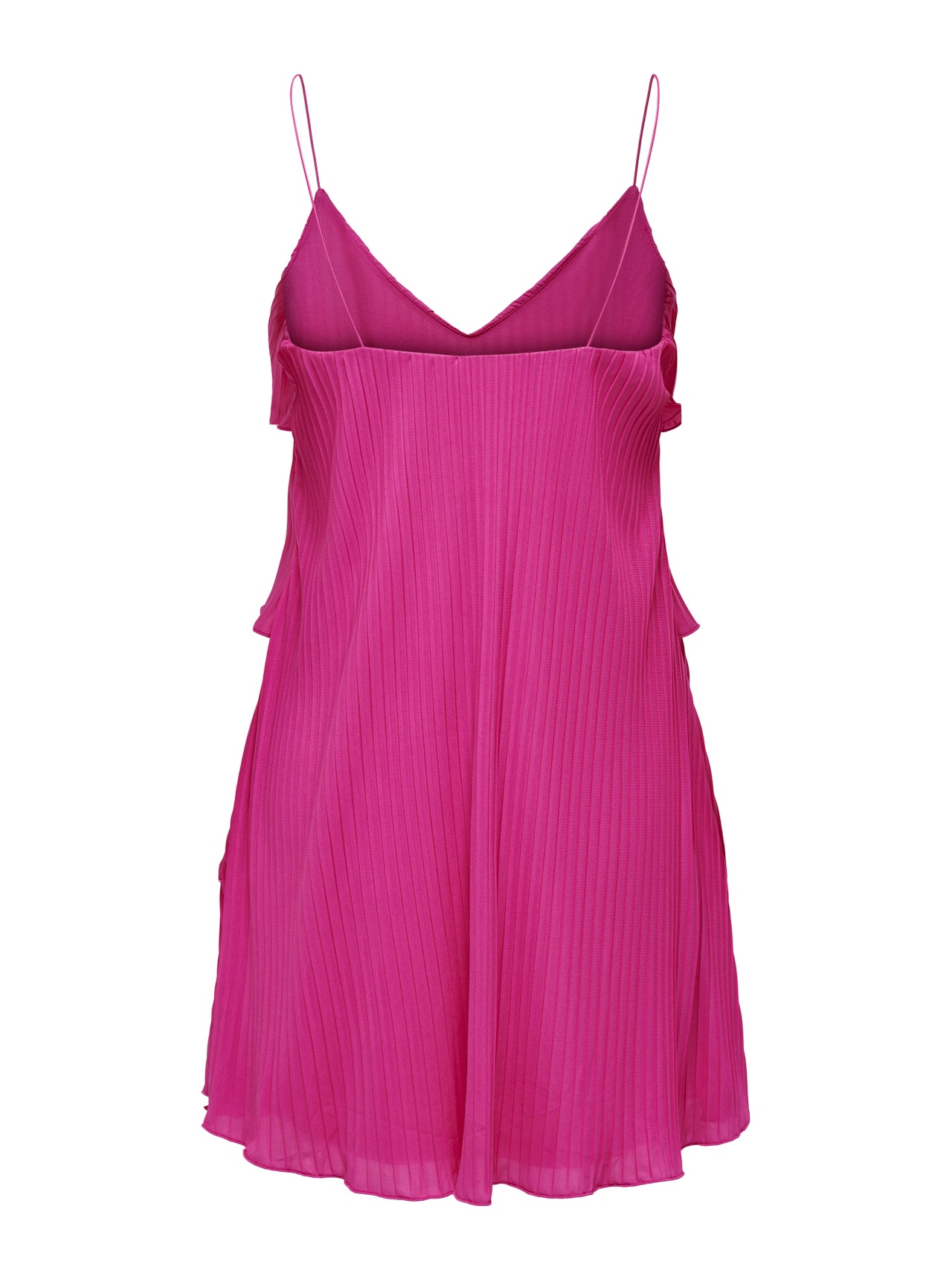 ONLY Regular Fit V-Neck Thin straps Short dress -Fuchsia Purple - 15293192